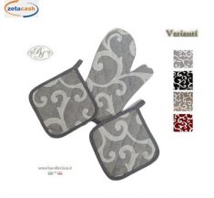 SET 1 GUANTO E 2 PRESINE TESSUTO COL ASS