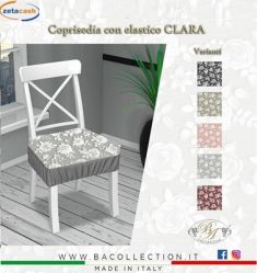 CUSCINI COPRISEDIA CLARA C/ELASTICO 40X40 CM ASS 2 PEZZI