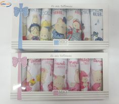 BAVAGLINI LA SETTIMANA 7 PEZZI STAMPATI ROSA O CELESTI