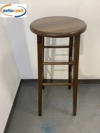 SGABELLO LEGNO MASSELLO D. 32 cm. H. 80 cm.