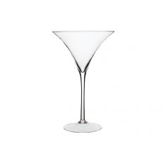 VASO COPPA MARTINI IN VETRO TRASPARENTE H 40 CM