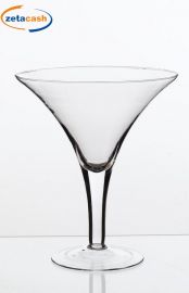 VASO COPPA MARTINI VETRO DIAMETRO 25 CM H 30 CM