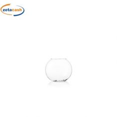 SFERA IN VETRO TRASPARENTE DIAM 12 X H 9 CM