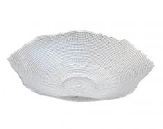 CENTRO TAVOLA IN VETRO TRASPARENTE