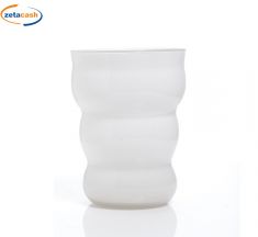 VASO IN VETRO BIANCO 18 CM.
