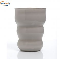 VASO ARIZONA IN VETRO GRIGIO 19 CM.