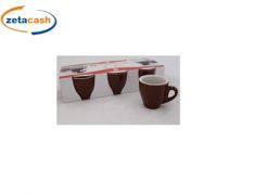 TAZZE DA CAFFE ALTA MARRONE 6 PEZZI