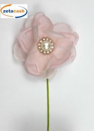 CONF 12 GINESTRA ROSA CON BRILLANTINI 5 CM