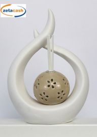 PROFUMATORE CON LED E MIDOLLINI CM 17 COLORE WHITE MUD