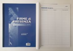 BLOCCO 50 MODULI FIRME DI PRESENZA PERSONALE E LAVORO