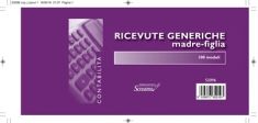BLOCCO RICEVUTE GENERICHE 100 FOGLI MADRE-FIGLIA CONTABILITA'