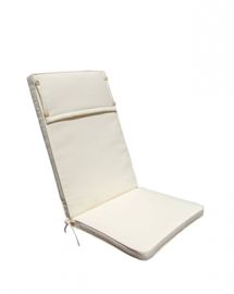 CUSCINO CON SCHIENALE ECRU' SFODERABILE