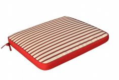 CUSCINO SEDUTA LARGE BORDEAUX CON LACCETTI SFODERABILE CM5