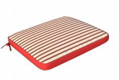 CUSCINO SEDUTA BORDEAUX CON LACCETTI SFODERABILE CM. 40X40