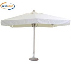 OMBRELLONE VENERE CON PALO CENTRALE E TELO BEIGE 3 X 3 METRI