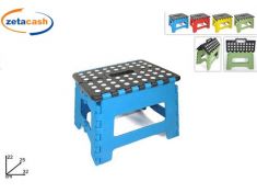 SGABELLO IN PLASTICA RICHIUDIBILE H23 CM COLORI ASSORTITI