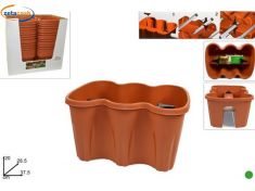 BALCONIERA IN PLASTICA TERRACOTA