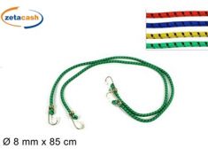CONF 2 CORDE ELASTICHE CON GANCI 85 CM
