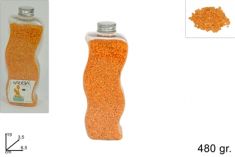 BOTTIGLIA SABBIA COLORATA ARANCIO 480 GR