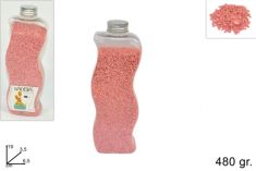 BOTTIGLIA SABBIA COLORATA ROSA GR 480
