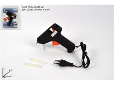 PISTOLA COLLA A CALDO SILICONATA PICCOLA CON 2 RICARICHE