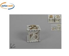 SCATOLA LEGNO BIANCA 25ESIMO ASS