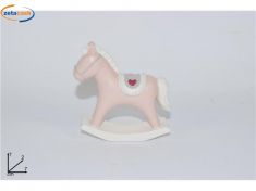 CAVALLUCCIO BOMBONIERA NASCITA BIMBA 7 CM