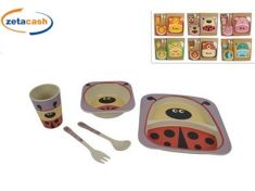 SET 5 PZ PAPPA BIMBO FIBRA DI BAMBU ASS