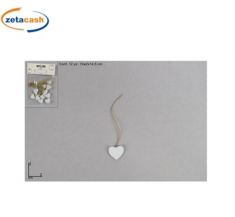 APPENDINI IN LEGNO FORMA CUORE 12 PEZZI 2 CM