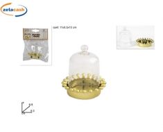 AMPOLLA DECORATIVA IN PLASTICA ORO 8 X 6 CM