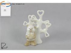 ALBERO CON CUORI E ORSETTO CM. 12,5