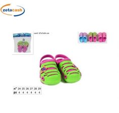 CIABATTE BAMBINA CON APPLICAZIONE FARFALLA TG 24/29