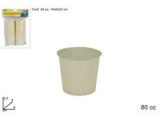 BICCHIERI IN CARTA DA CAFFE' 40 PEZZI DA 80CC