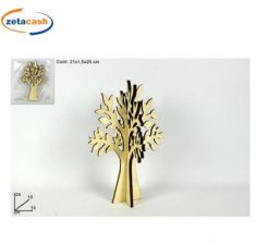 ALBERO DELLA VITA LEGNO NATURALE H 24 CM