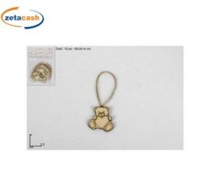 APPENDINI IN LEGNO FORMA ORSETTO 12 PEZZI 4 CM