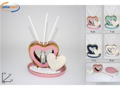 PROFUMATORE CON BASTONCINI A FORMA DI CUORE