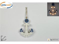 APPENDINO ANCORA CON LUCE IN LEGNO BIANCO CM16XH 22