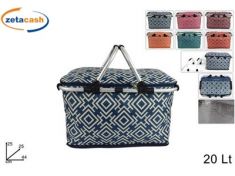 BORSA FRIGO CESTINO 20 LT FANTASIA GEOMETRICA