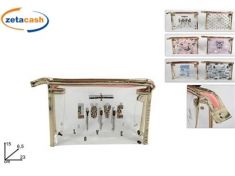 BEAUTY POCHETTE TRASPARENTE CON CERNIERA