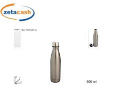 BORRACCIA TERMICA IN ALLUMINIO 500 ML ARGENTO