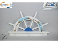 APPENDIABITI A FORMA DI TIMONE IN LEGNO CM 27 X 42