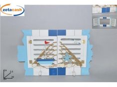 APPENDIABITI IN LEGNO CON SPECCHIO MOD MARINO CM 38X24