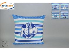 CUSCINO ARREDO CON DISEGNO TIMONE CM 40X40
