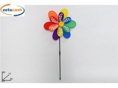 GIRANDOLA FIORE ARCOBALENO 38CM