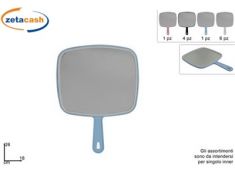 SPECCHIO CON MANICO 18X15CM COL ASS