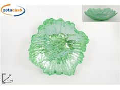CENTROTAVOLA IN VETRO SMERLATO VERDE SMERALDO 48 CM