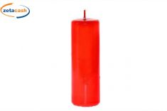 CANDELA PILLAR ROSSA H 15 CM DIAM 5 CM