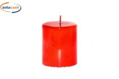CANDELA PILLAR ROSSA DIAM 9 CM H 10 CM