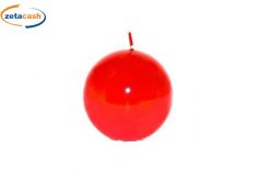CANDELA SFERA ROSSA DIAM 8 CM