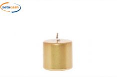 CANDELA PILLAR ORO DIAM 8 CM H 7 CM